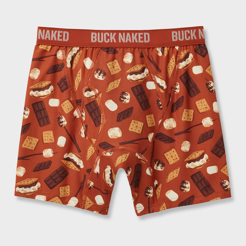 Men's Buck Naked Pattern Boxer Briefs Main Image