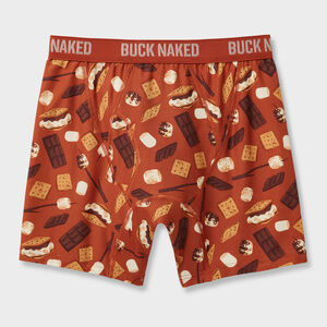 Men's Buck Naked Pattern Boxer Briefs