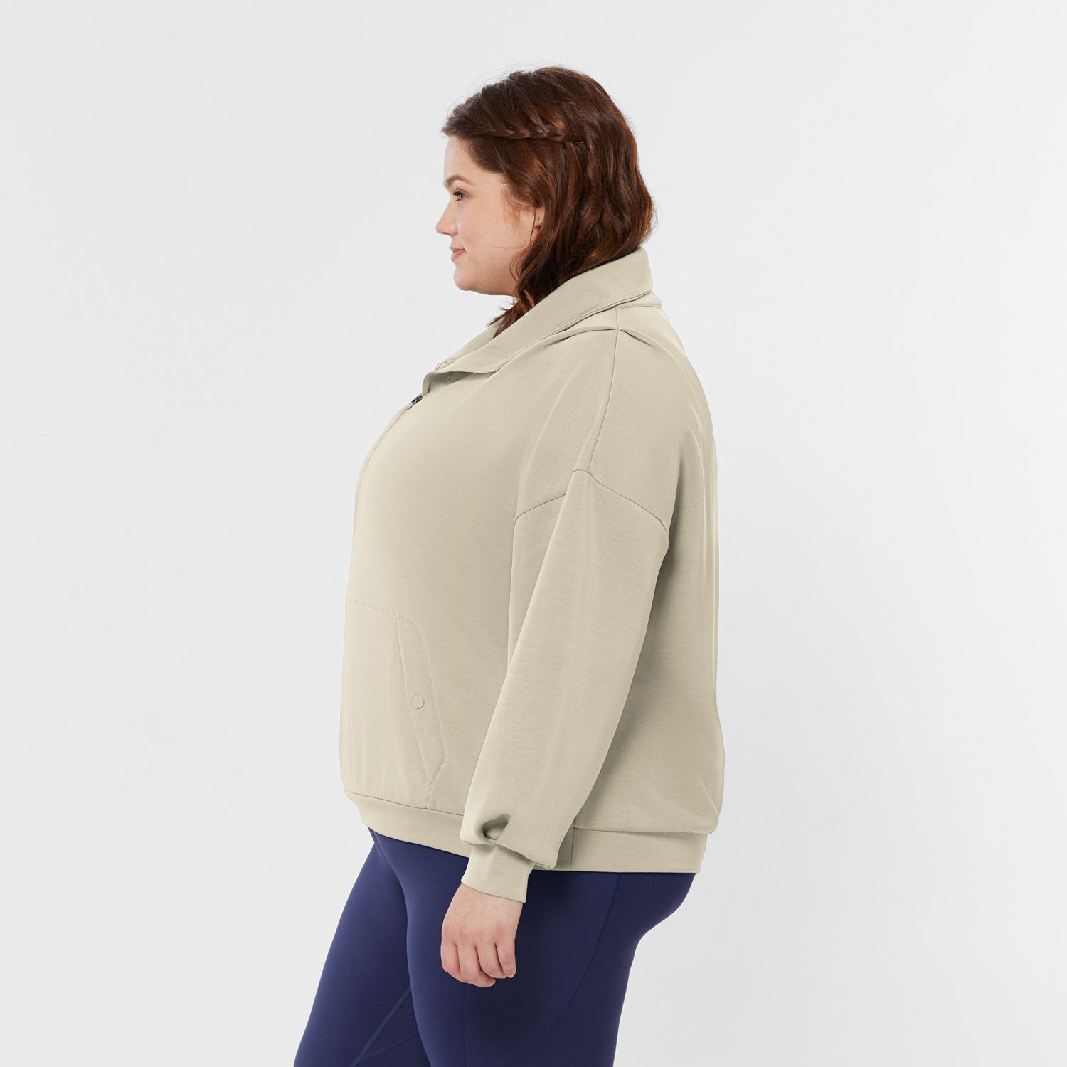Women's Plus AKHG After Sweat Funnelneck Half-Zip | Duluth Trading