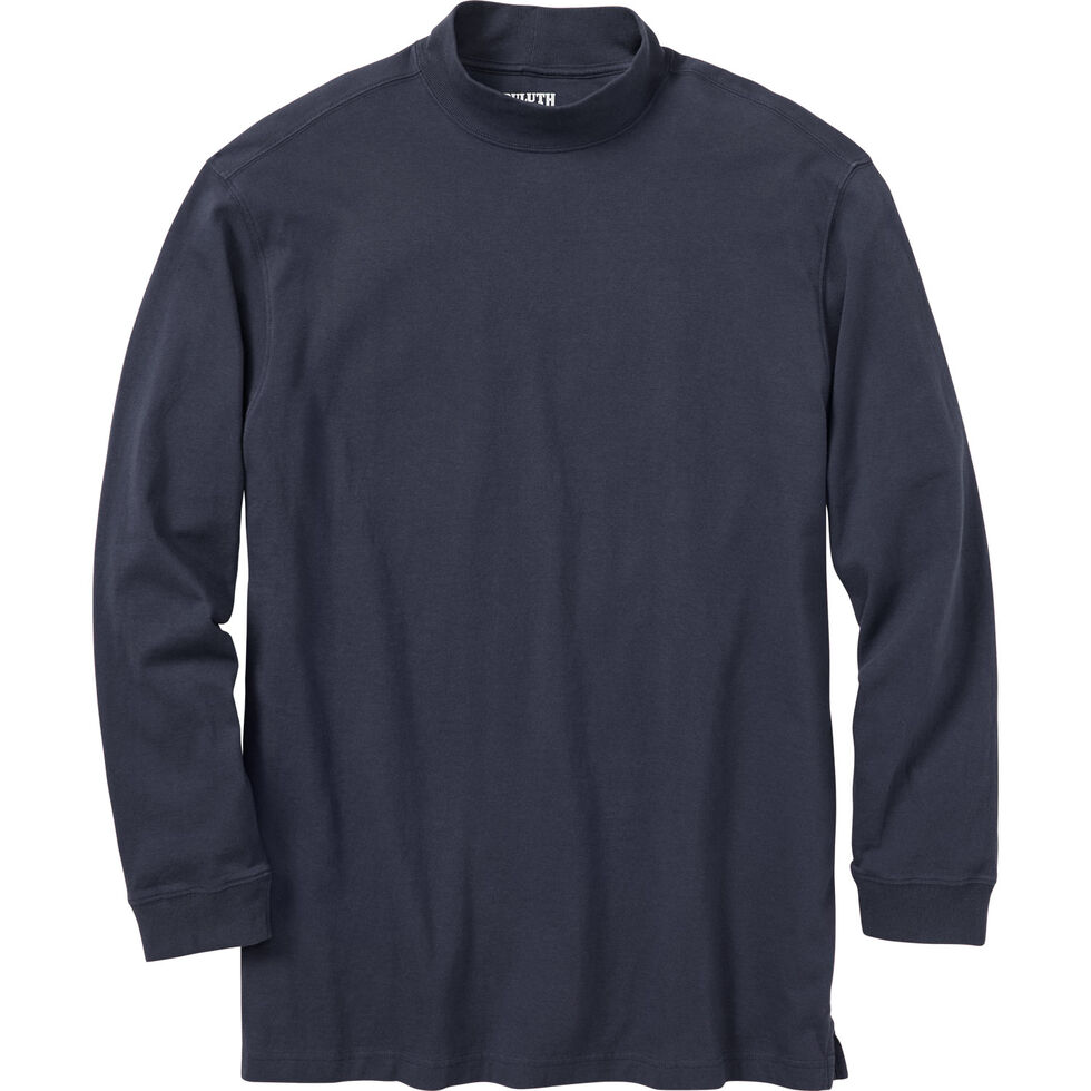 Men's Longtail T Relaxed Fit LS Mock Turtleneck - Duluth Trading Company