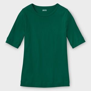 Women's Plus Longtail T Elbow Sleeve Scoopneck