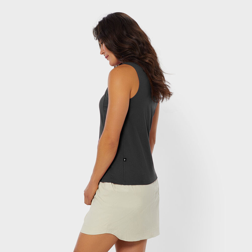 Women's AKHG Renew Bamboo Mockneck Tank Main Image