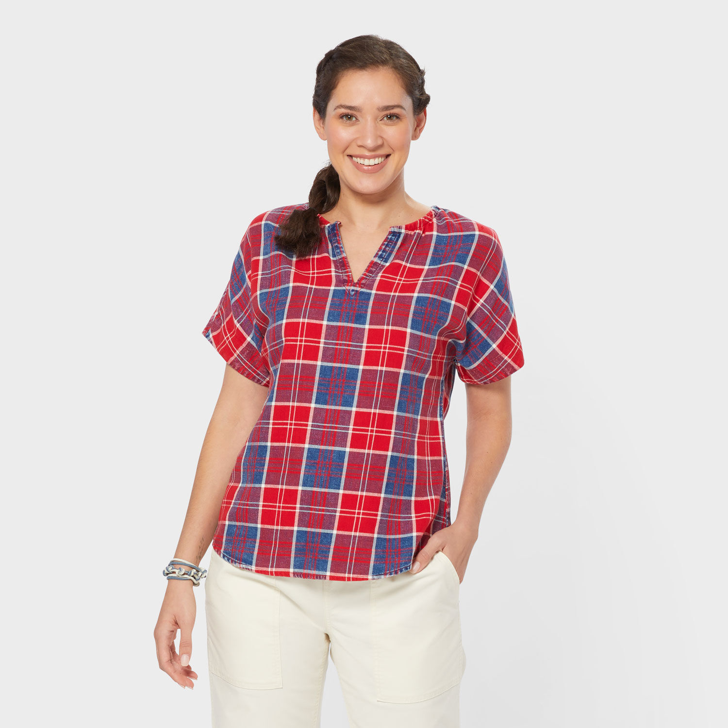 Women's Indigo Twill SS Shirt | Duluth Trading Company