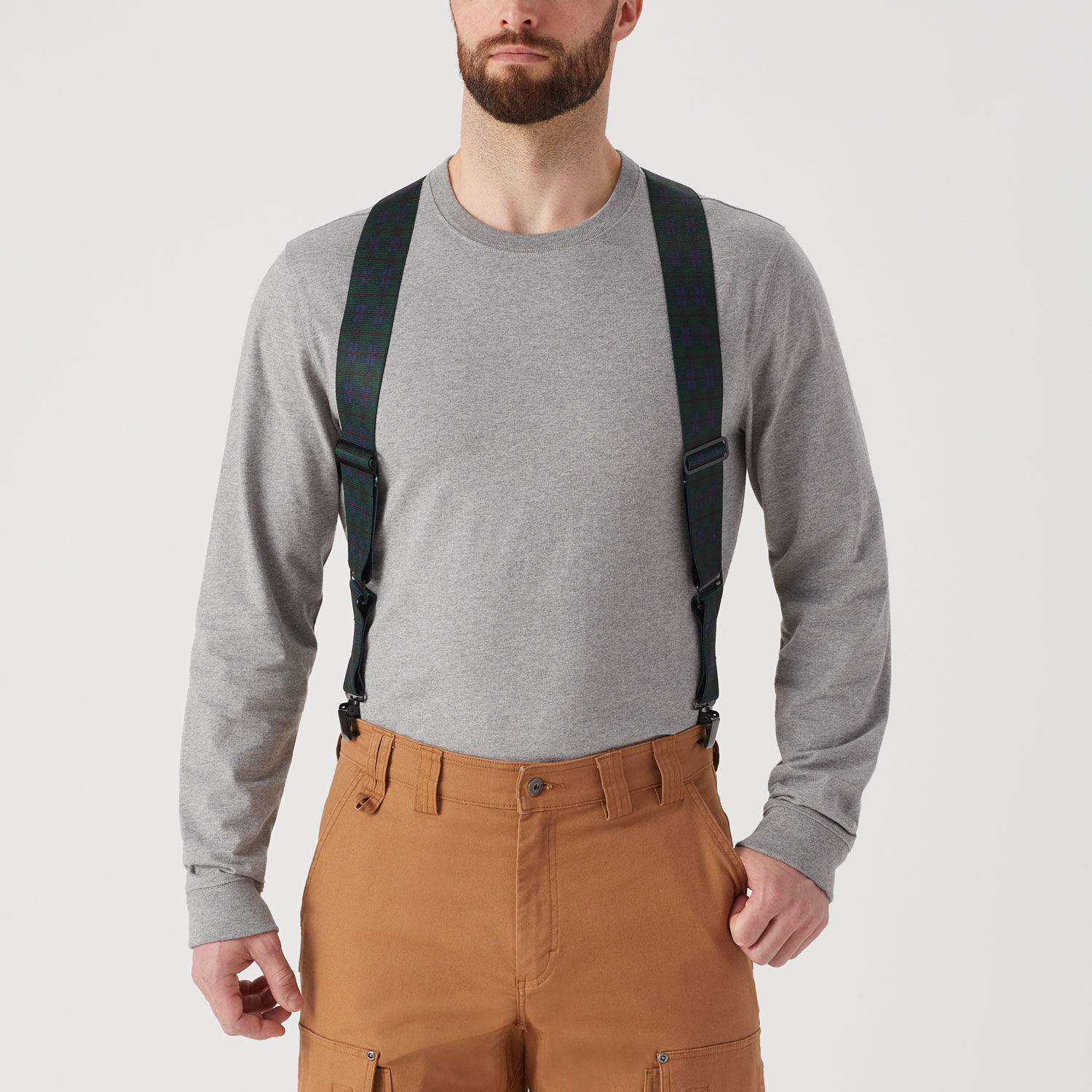 No brand - Suspenders are leather straps or fabric Worn over the shoulders  to hold up trousers with elasticated straps and most straps are of woven  cloth forming an X and Y