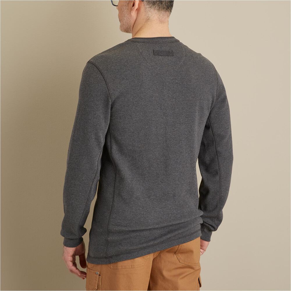 Men's Burly Thermal Trim Fit Henley Shirt Main Image