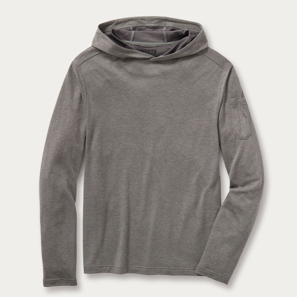 Men's Black Ram Wool Hoodie Main Image