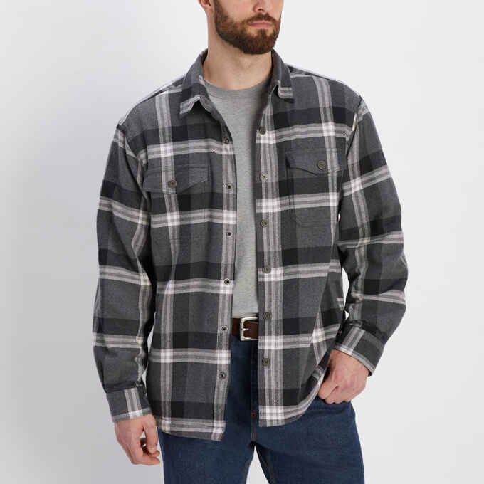 caustic concrete tray Men's Flapjack Fleece-Lined Shirt Jac | Duluth Trading Company