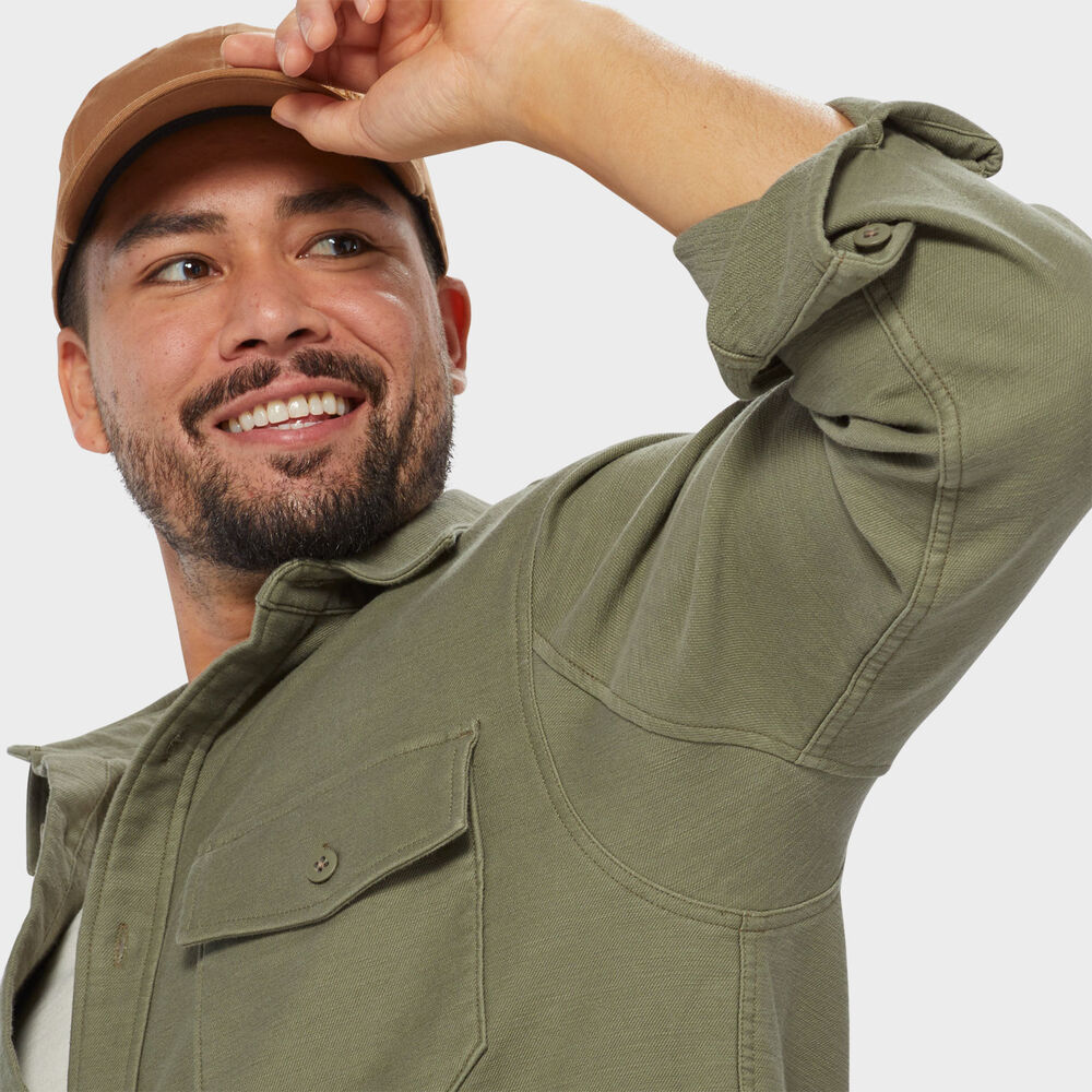 Men's Officer's Slub Sateen Shirt Jac Main Image