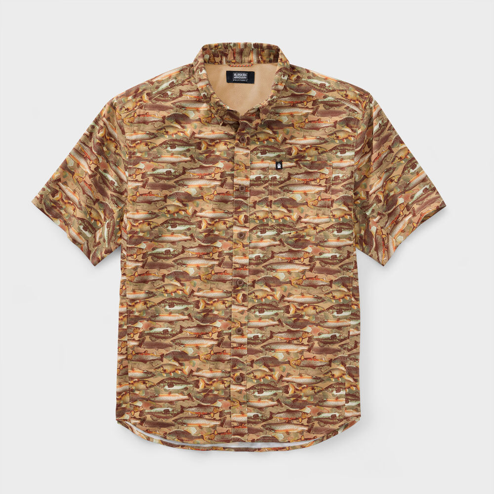 Men's AKHG Mountain Stream Relaxed Fit Short Sleeve Shirt Main Image