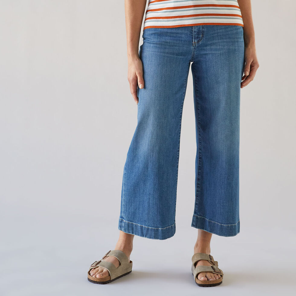 Women's DuluthFlex Daily Denim Wide Leg Crop Pants