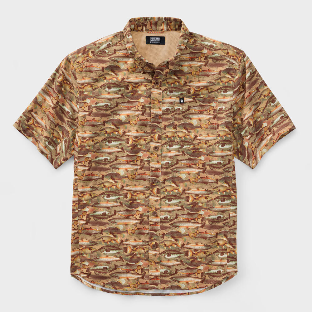 Men's AKHG Mountain Stream Relaxed Fit Short Sleeve Shirt Main Image