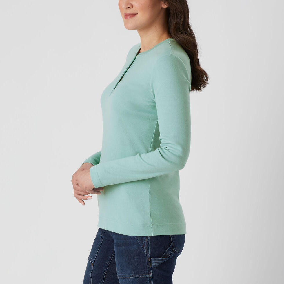 Long-Sleeve Henley T-Shirt for Women