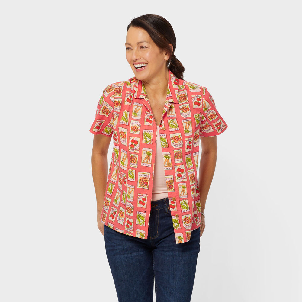 Women's Artisan Hemp Camp Shirt Main Image