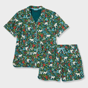 Women's Plus Cotton Knit Printmaker Short Pajama Set TDC 2X