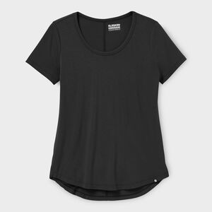 Women's Plus AKHG Renew Bamboo Short Sleeve Tee BLK 2X