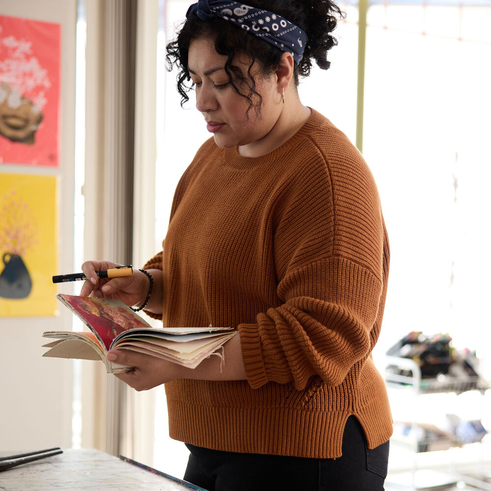 Women's Heritage Shaker Stitch Sweater Main Image