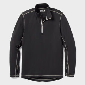 Men's Wickerino Wool Base Layer 1/4 Zip BLK XLG