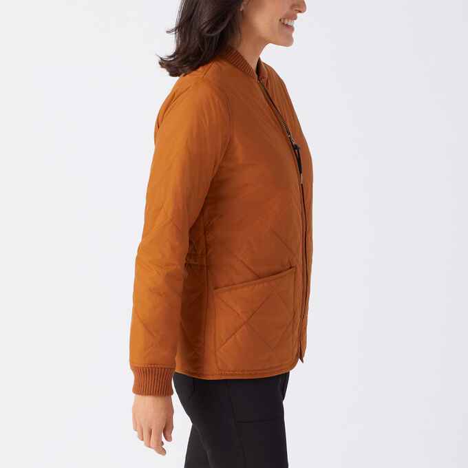 Women's Golden Harvest Quilted Bomber Jacket Duluth Trading Company