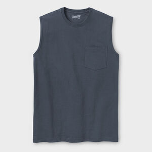 Men's Longtail T Std Fit Sleeveless Crew w/Pocket with Pocket NA