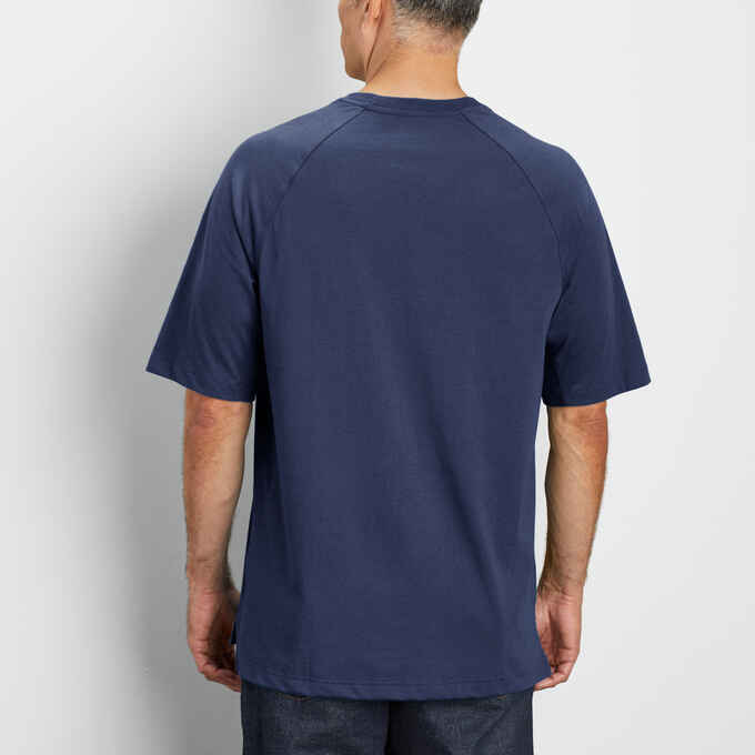Men's COOLMAX Relaxed Fit Short Sleeve Crew with Pocket
