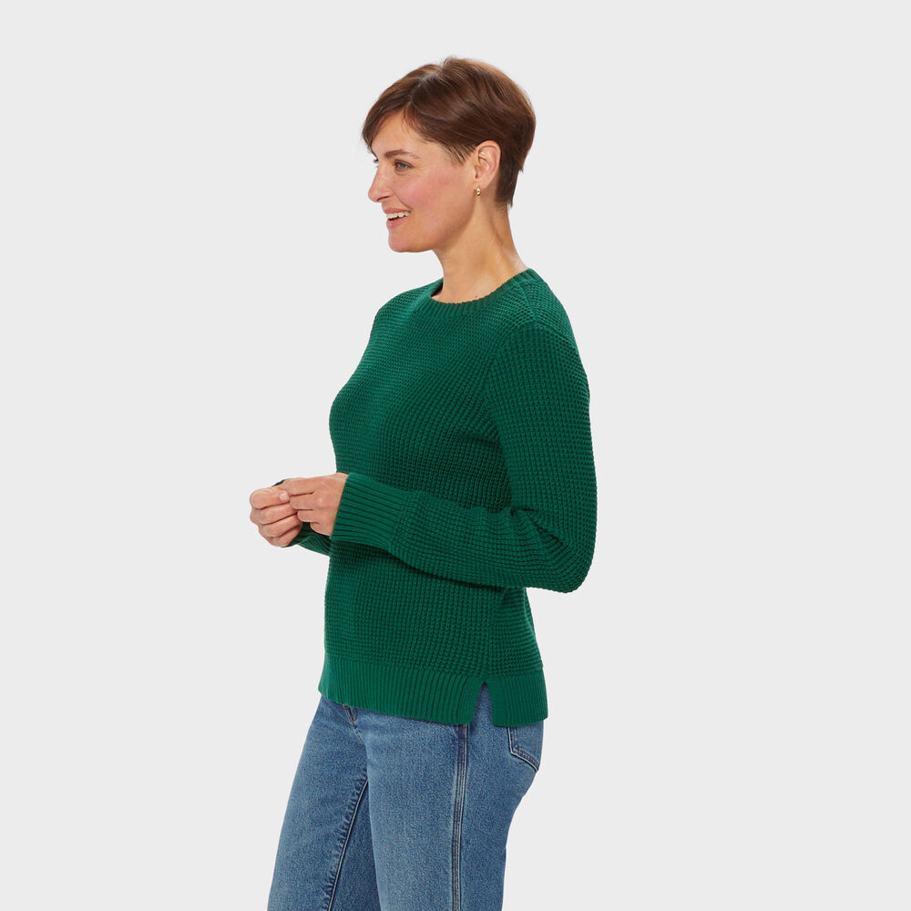 Women's Heritage Waffle Stitch Crew Sweater Main Image