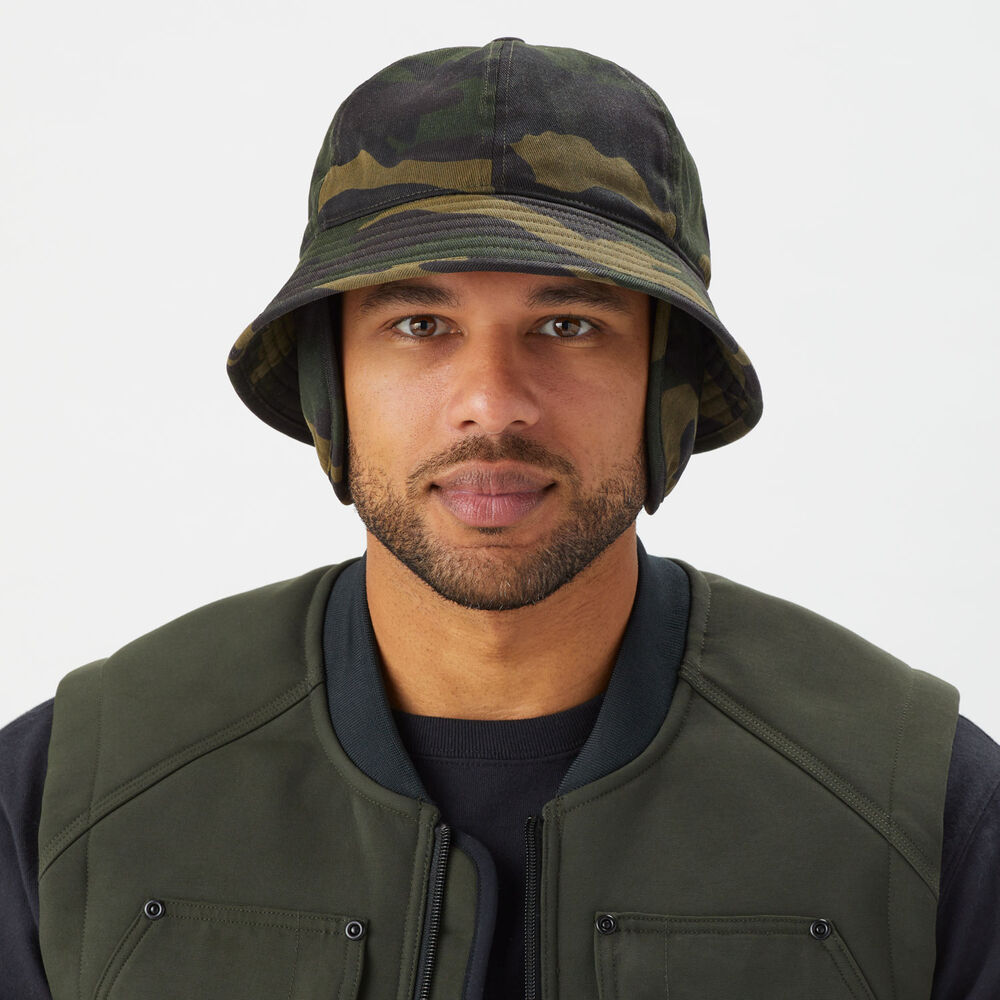 Warden's Waxed Earflap Bucket Hat Main Image