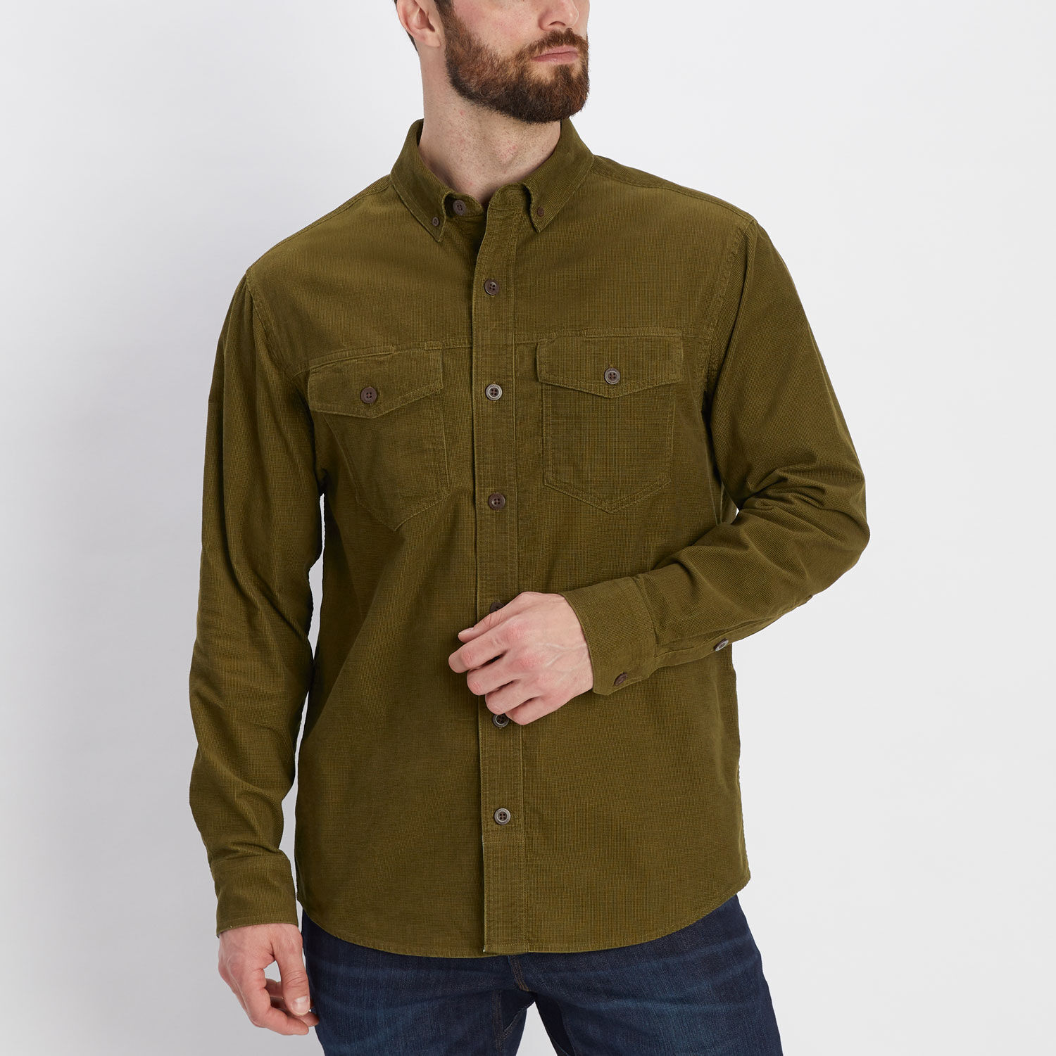 Men's Blue Ridge Relaxed Fit Box Corduroy Shirt | Duluth Trading