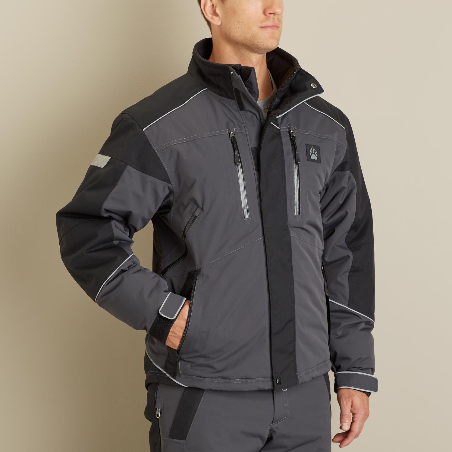 ボルクタクティカルギア　フード付きジャケット L 黒/グレー Alpha LIghtweight Jacket - 宗像山道具店 by GRIPS