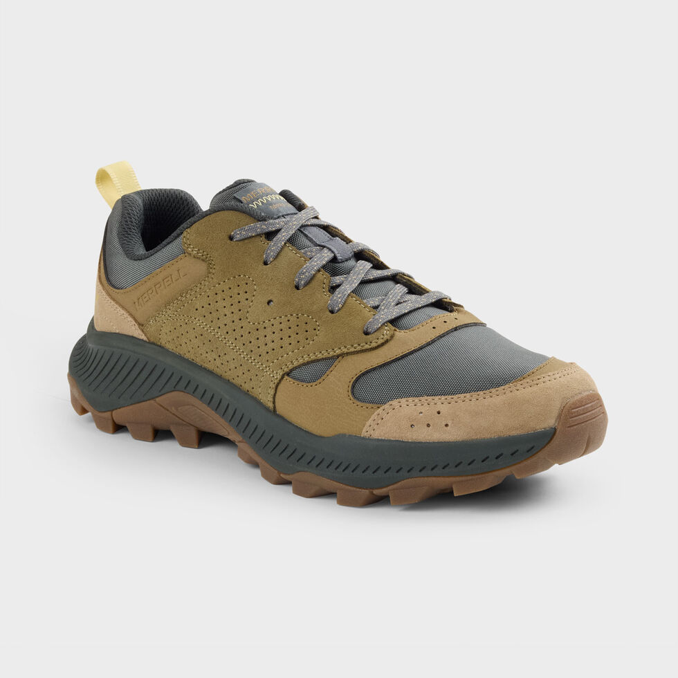 Merrell Tempo Sol Hiking Shoes Mens 11.5 Dark Moss Green Suede Trail Sneakers‎ Merrell Tempo Sol Mid Waterproof Men main image 4
