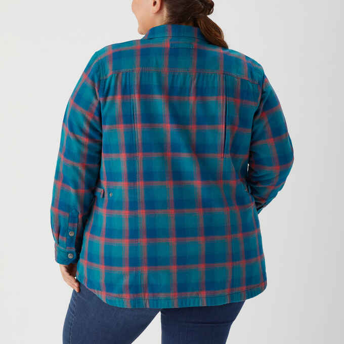 Women's Plus Free Swingin' Lined Flannel Shirt Jac