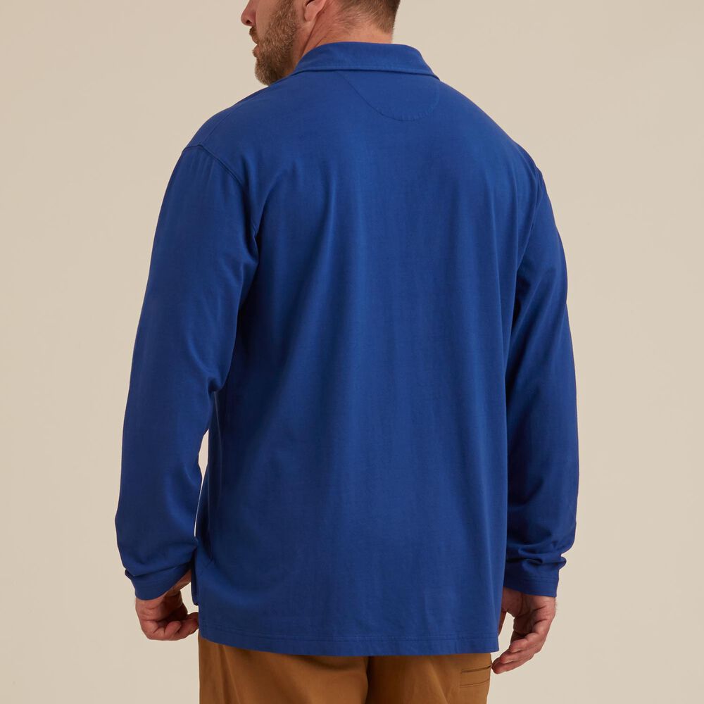 Men's Longtail T Long Sleeve Polo with Pocket Main Image