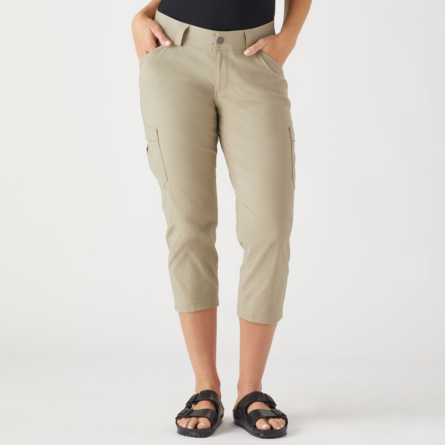 Women's Dry on the Fly Capris Original Snap Closure Waist | Duluth