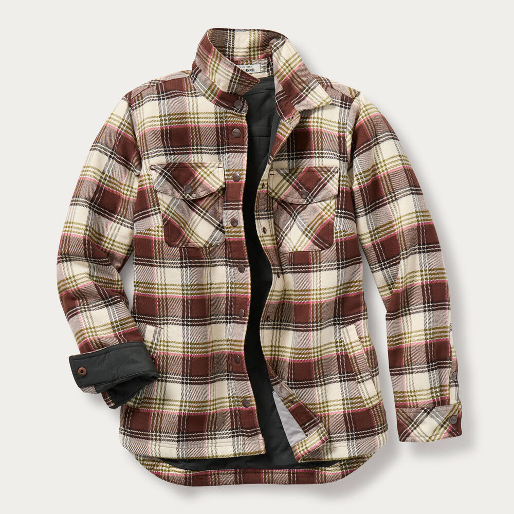 Women's Plus Folklore Flannel Insulated Shirt Jac Main Image