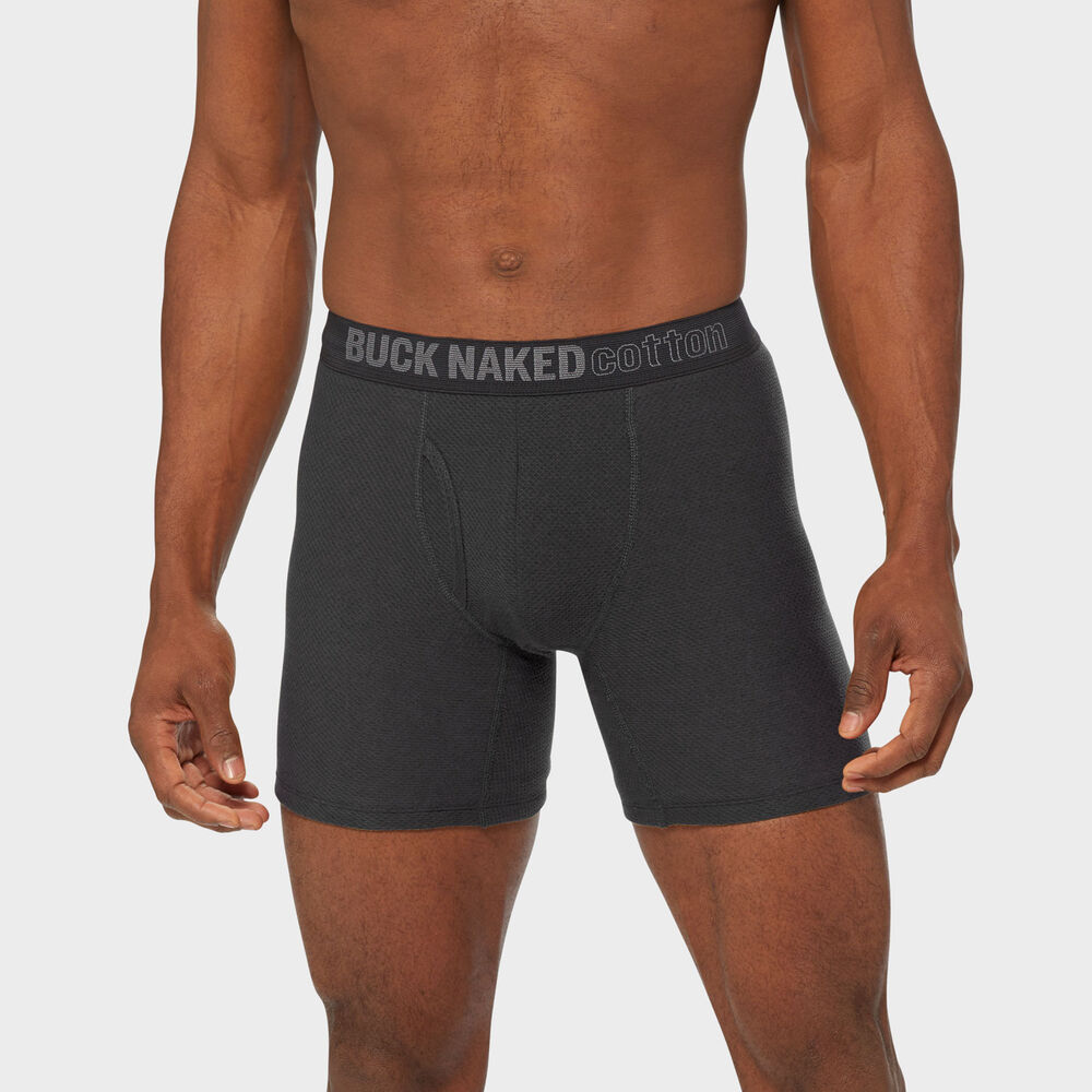 Men's Buck Naked Cotton Boxer Briefs Main Image