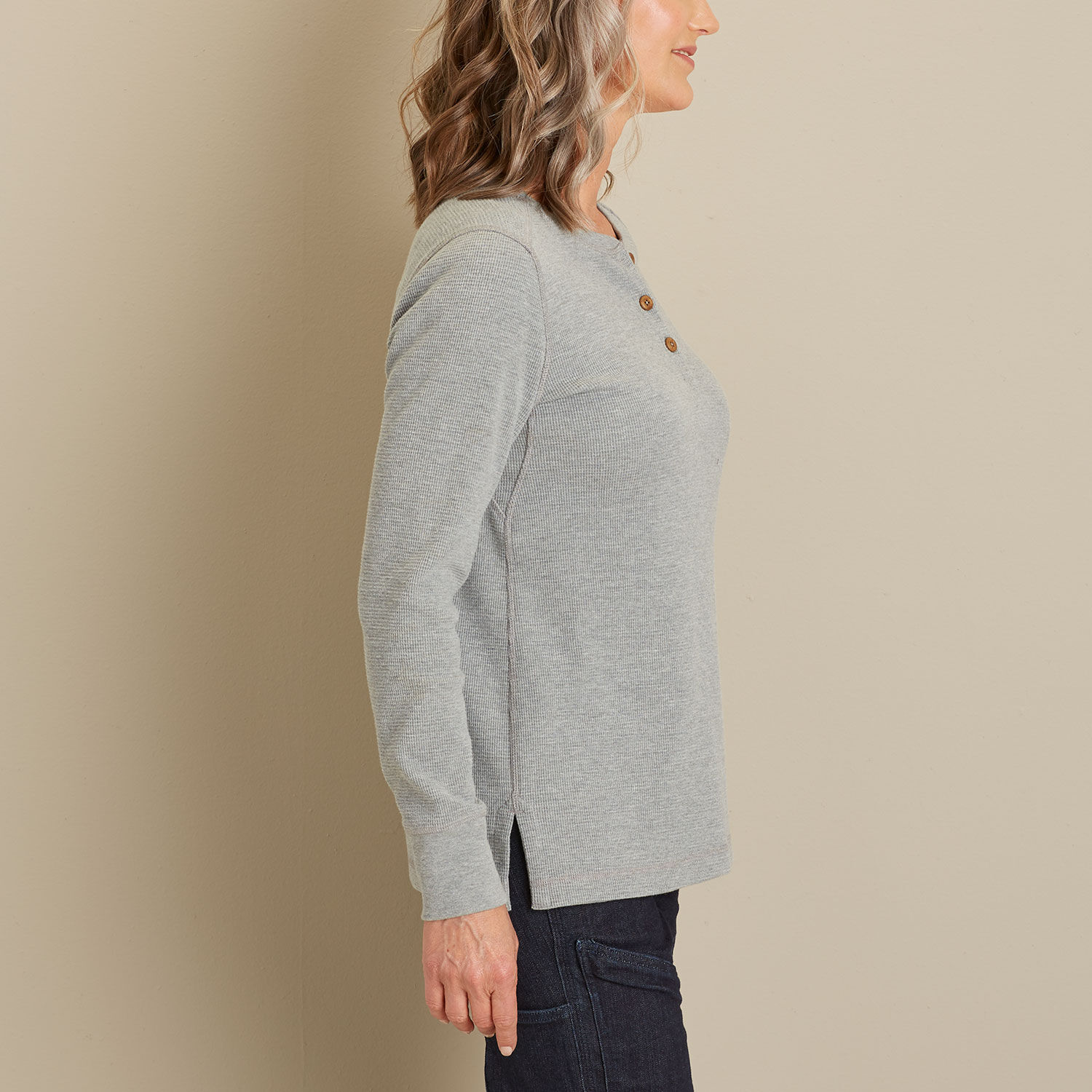Opium Ribbed Thermal Henley Shirt サーマル Women's Heritage Working Thermal Henley | Duluth Trading Company