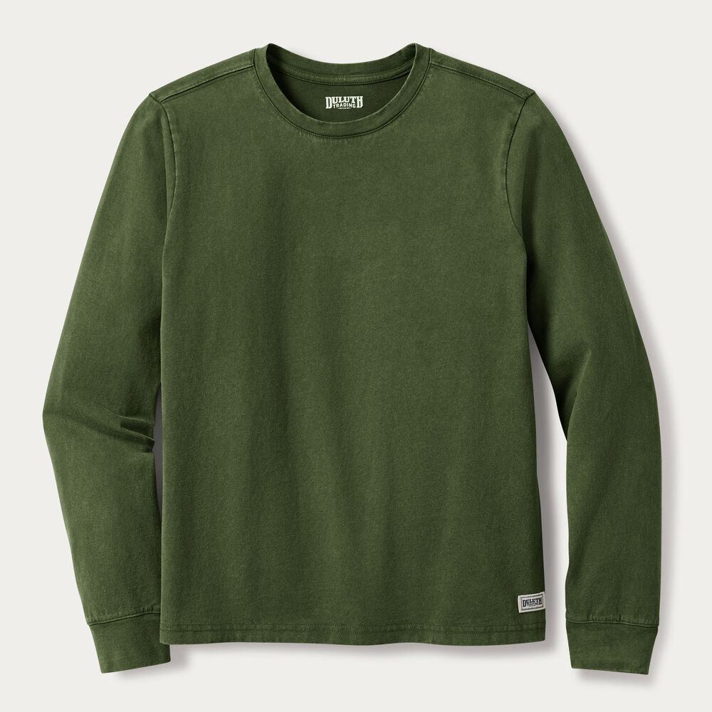Women's Duluth Heritage Washed Crewneck Long Sleeve Main Image