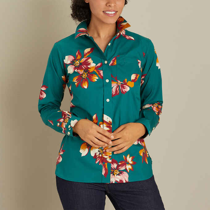 Women's Wrinklefighter Button Up Shirt | Duluth Trading Company