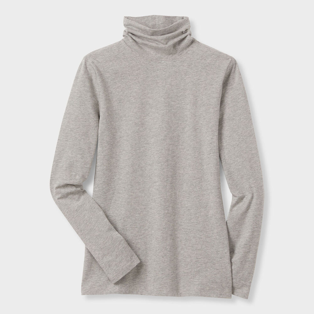 Women's Plus No-Yank Long Sleeve Turtleneck T-Shirt Main Image