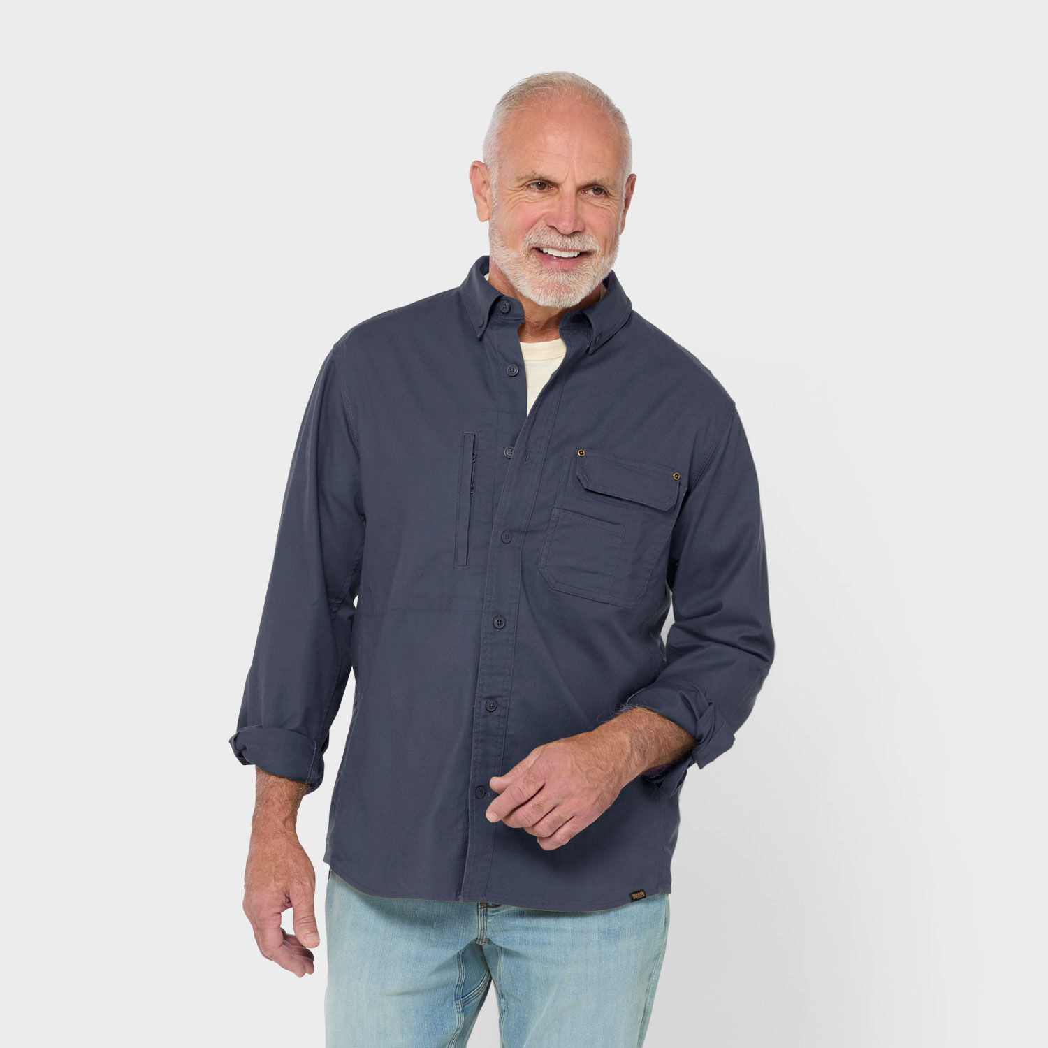 Men's Fire Hose Lightweight Long Sleeve Work Shirt | Duluth