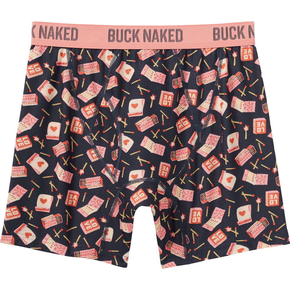 Duluth Trading Co Men's Go Buck Naked Pattern Boxer Briefs Size