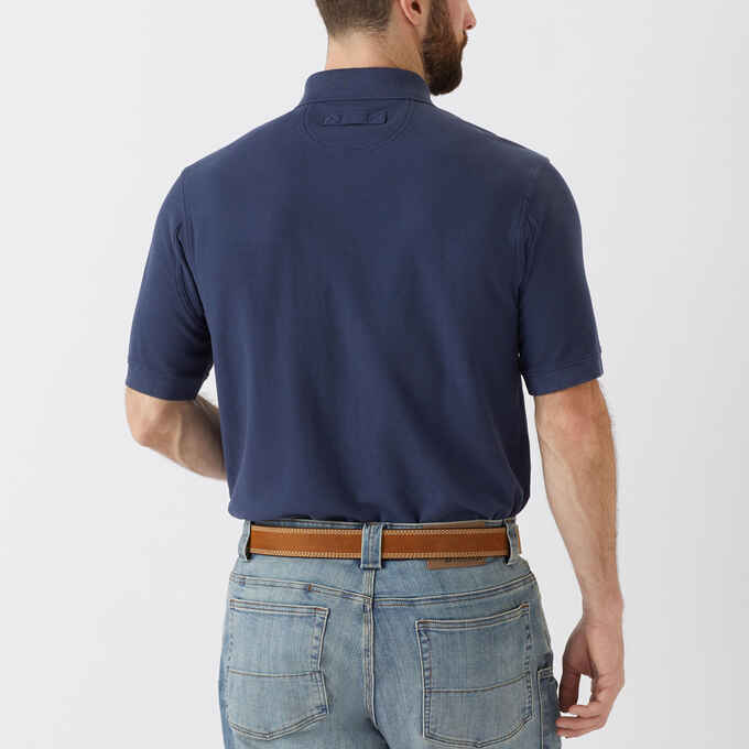 Men's No Polo Shirt Short Sleeve with Pocket