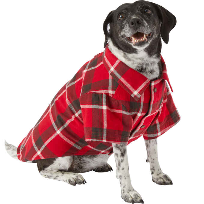 View of Dog’s Free Swingin’ Flannel Shirt | Duluth Trading Company