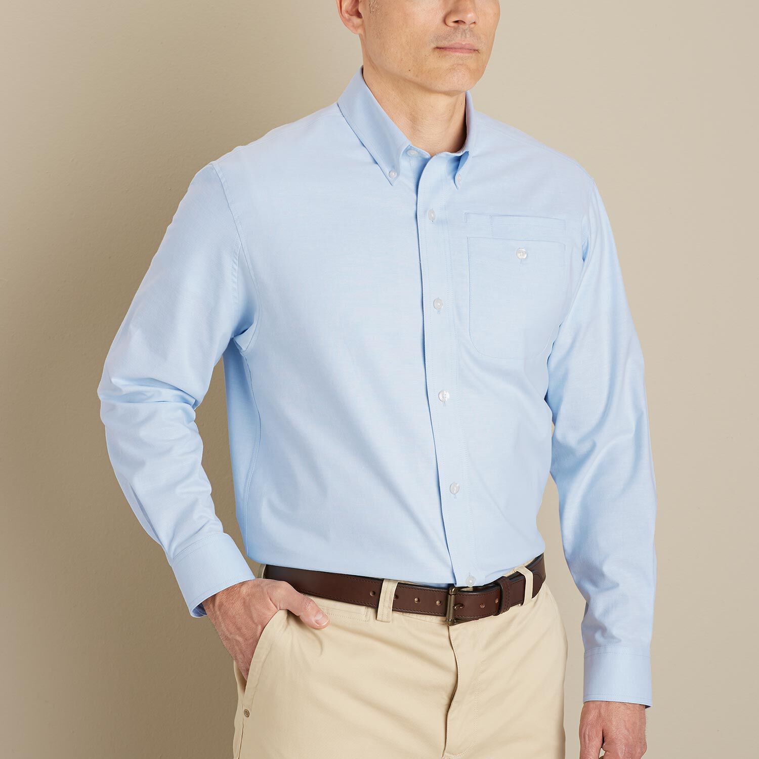 Men's DuluthFlex Wrinklefighter Oxford Long Sleeve Shirt | Duluth