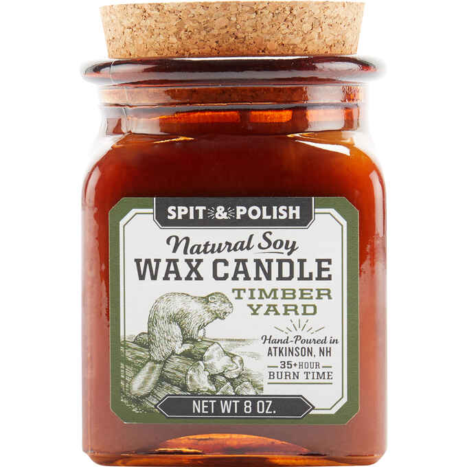 Spit and Polish Timber Yard Candle