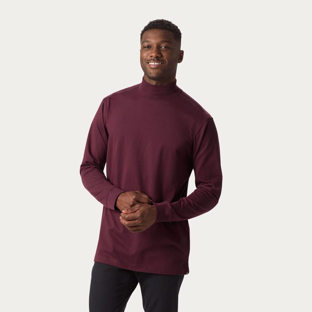  Men's Longtail T Relaxed Fit Mock Turtleneck Main Image