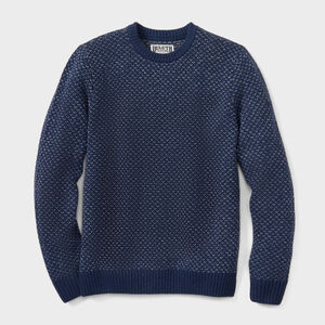 Men's Lambswool Birdseye Crew Sweater