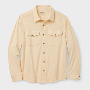 Men's Knit Button Down Shirt WOH 2XL