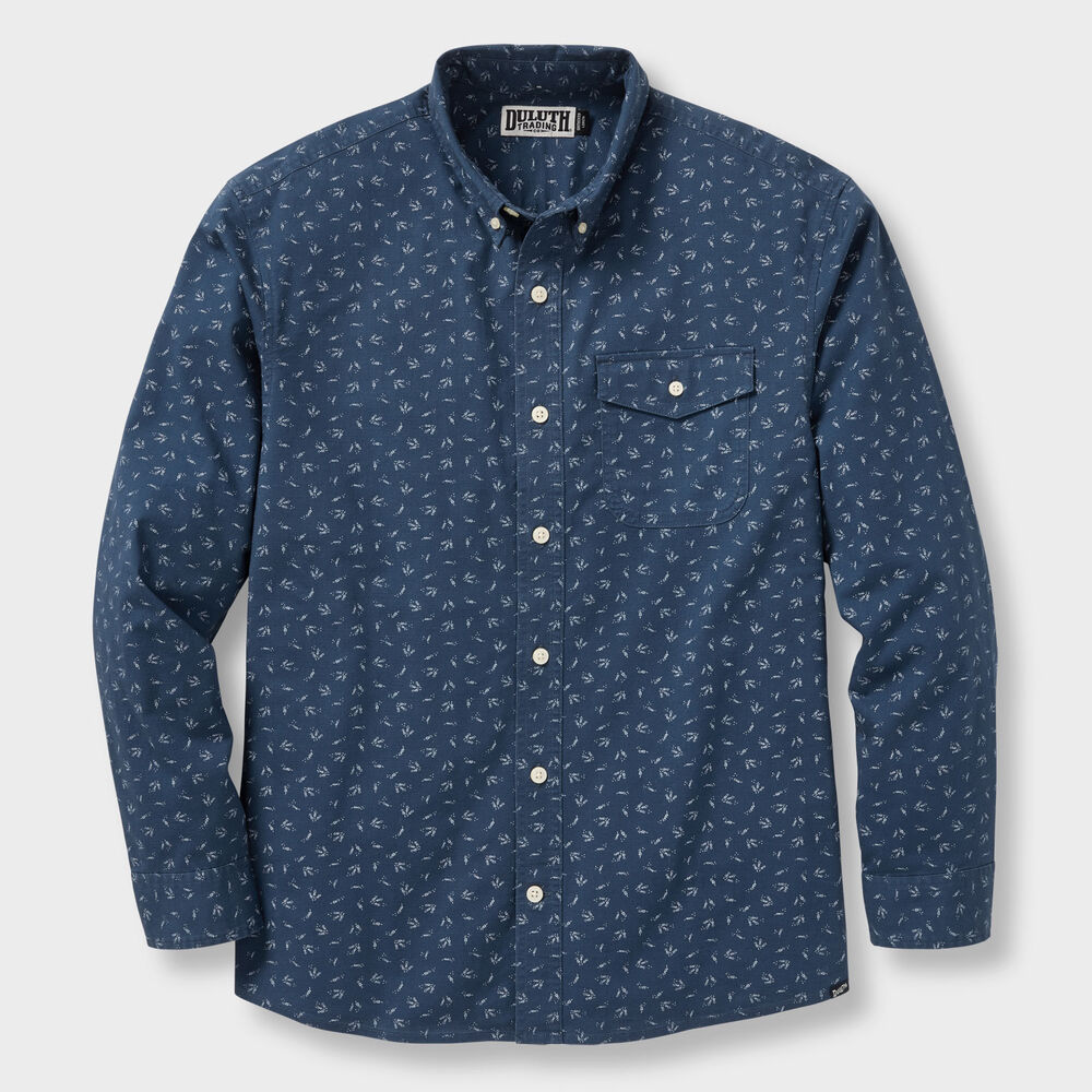 Men's Drumlin Slub Cotton Relaxed Fit Long Sleeve Shirt Main Image