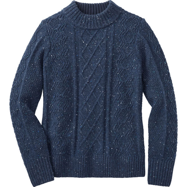 BIRCH ALLOVER CABLE WOODWARD SWEATER