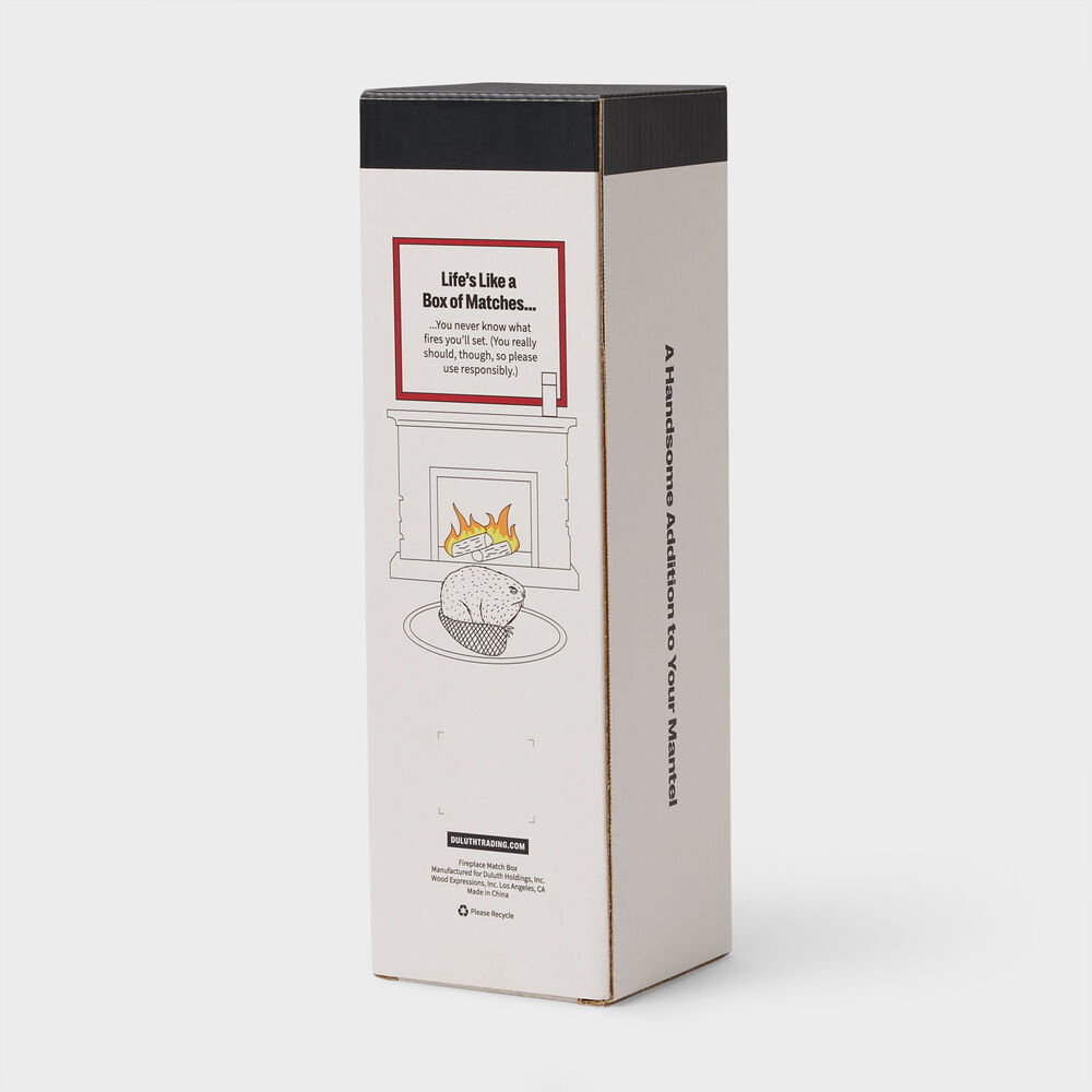 Duluth Trading Fireplace Match Box Main Image